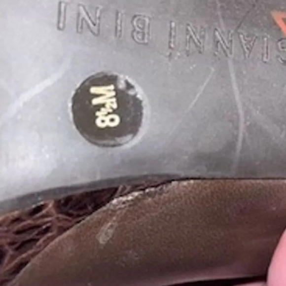 - Giani Bini Women's Brown knee high Suede leg  Boots Size 8.5 Pointed Toe - Picture 7 of 14